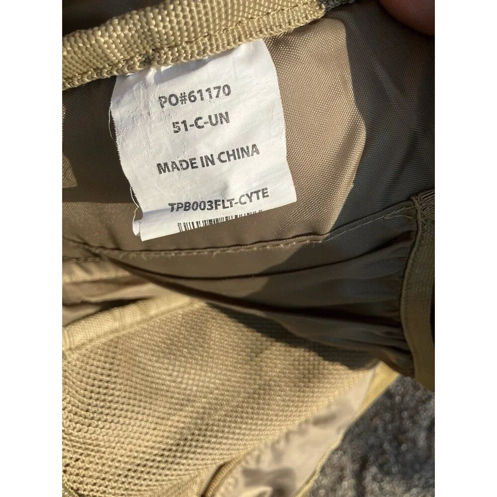 Fieldline Tactical Backpack Beige PO#61170 MOLLE Padded Adjustable Straps 19”